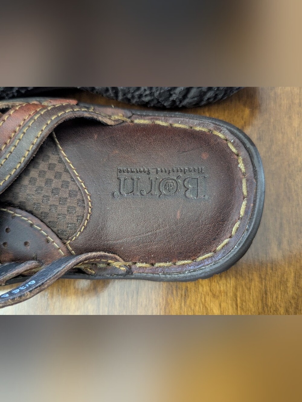 NWOT BORN Ela Multi ColorHandcrafted Leather Thong Sandal Imported US6 - Picture 3 of 8